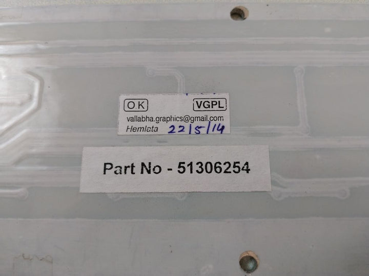 Vallabha Graphics 51306214-100 Control Panel Rev At2