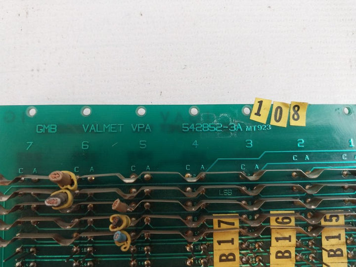 Valmet 542852-3A Pcb 542852-3B
