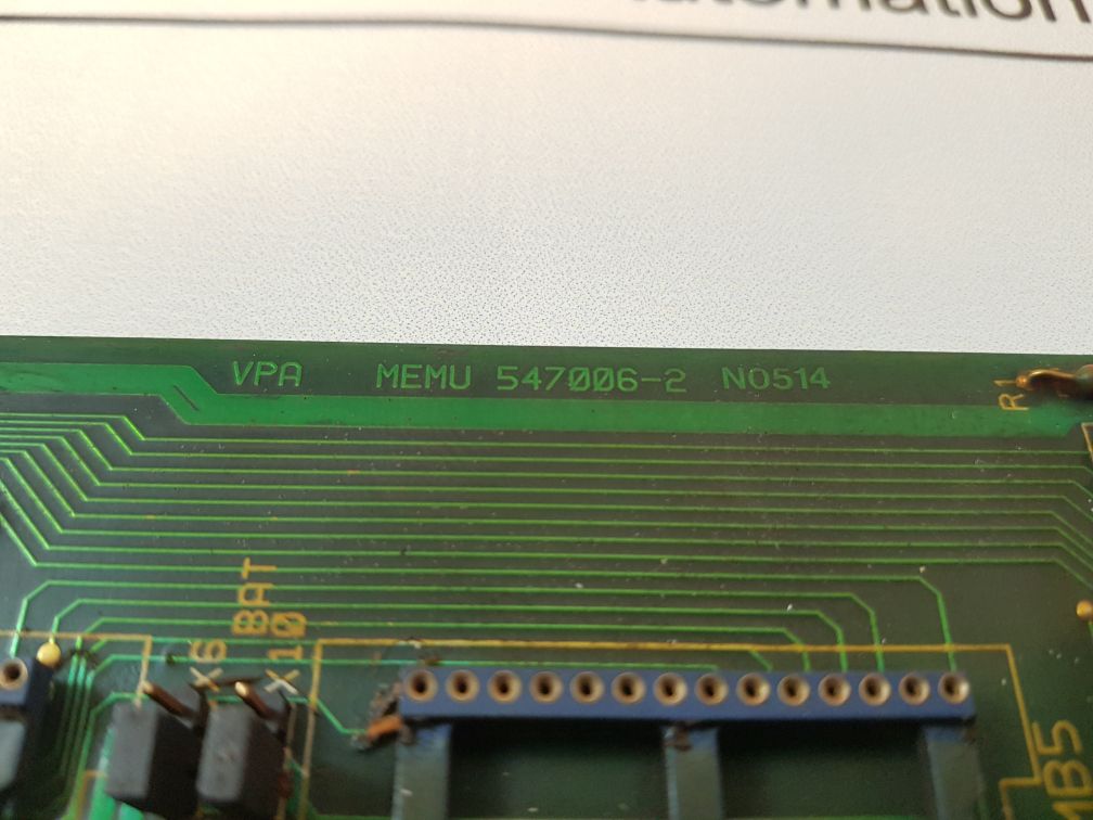 Valmet memory card karte memu 547006-2a