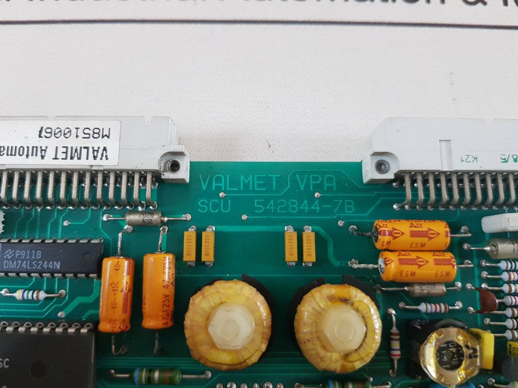 Valmet 542844-7B, 542844-7A Pcb Card M851006