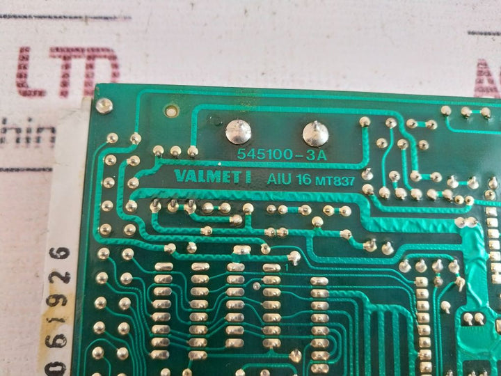 Valmet Automation M8512071 Analog Input Module Aiu 16