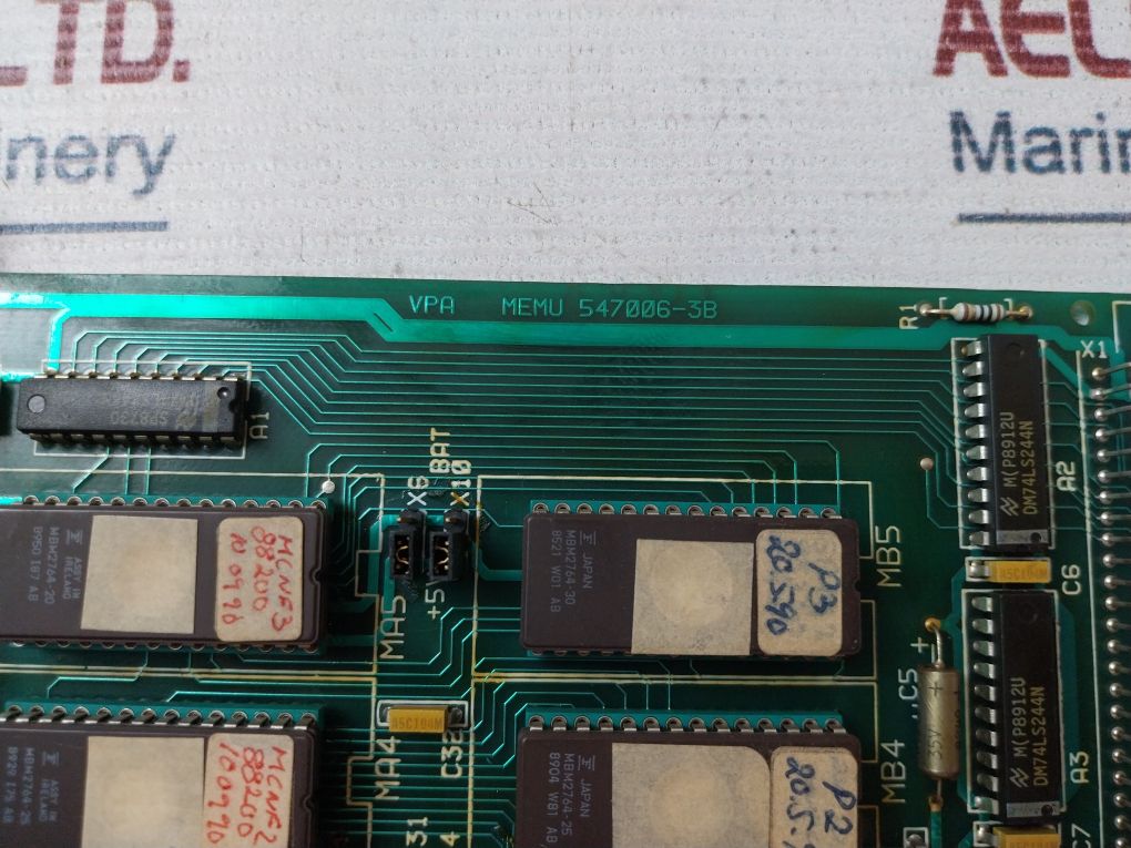 Valmet Automation Vpa Memu 547006-3B Memory Board M851040 1 M1