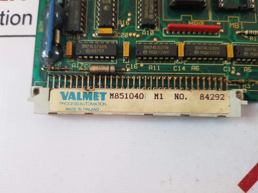 Valmet M851040 M1 Memu Module 547006-3A,547006-3B