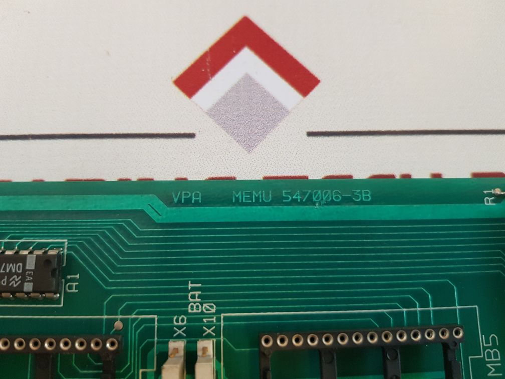 Valmet Vpa Memu 547006-3B,547006-3A Memory Board M851040 