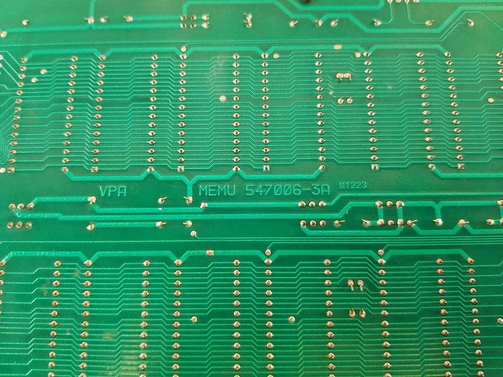 Valmet Vpa Memu 547006-3B,547006-3A Memory Board M851040 