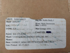 Vanco Bx-155-s304 Gasket Ring 3-15 Bx155-s304-4