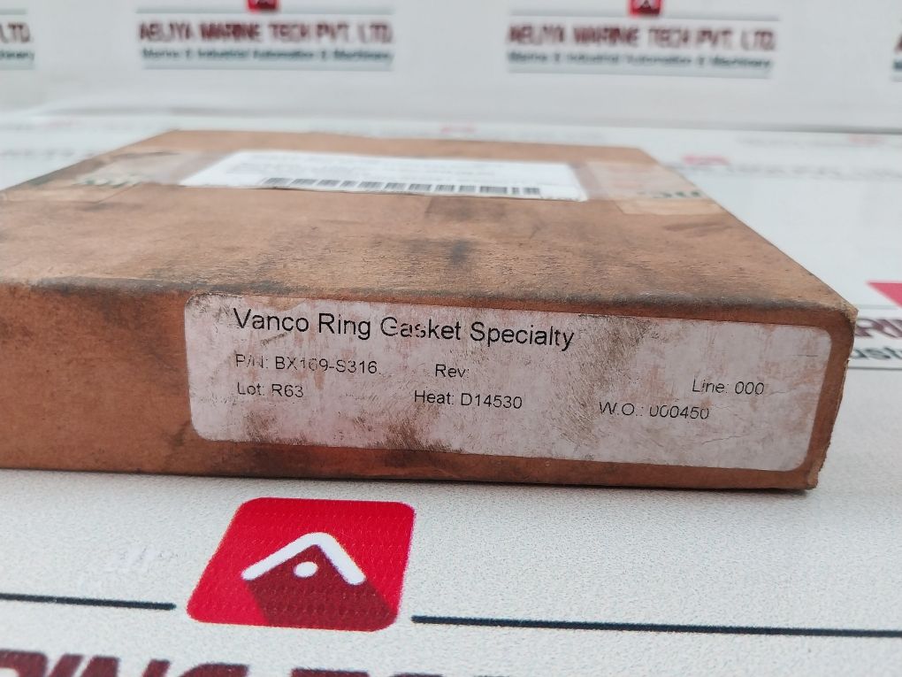 Vanco Bx169-s316-4 Gasket Ring Bx-169 Stainless Steel