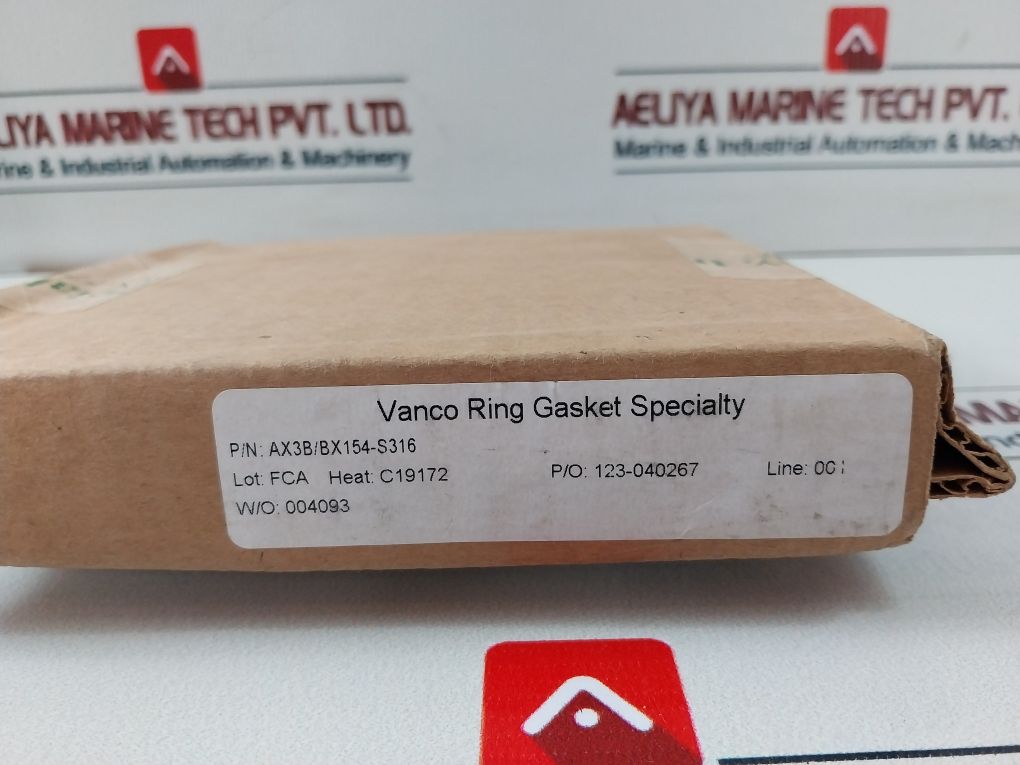 Vanco Ring Ax3B/Bx154-s316 Gasket Ring Ax 3-1/16” X Bx 154
