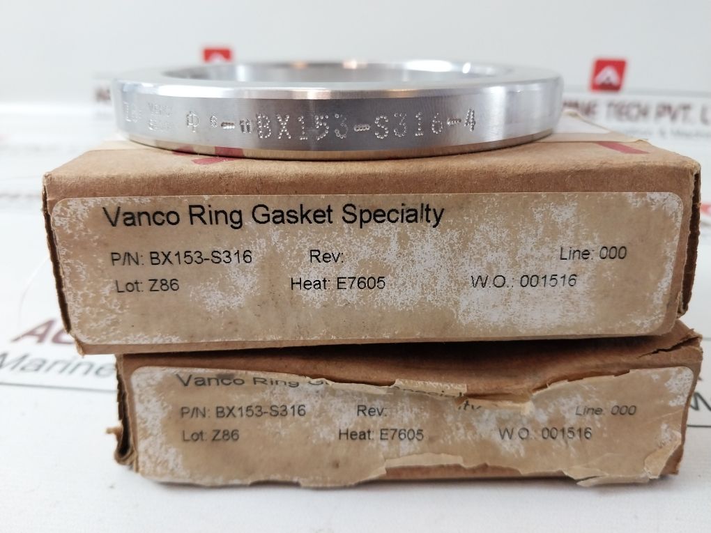 Vanco Ring Bx153-s316-4 Gasket Ring