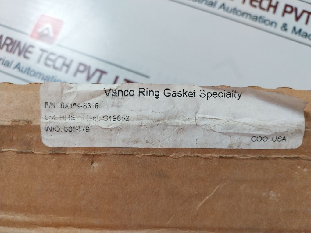Vanco Ring Bx154-s316-4 Gasket Ring