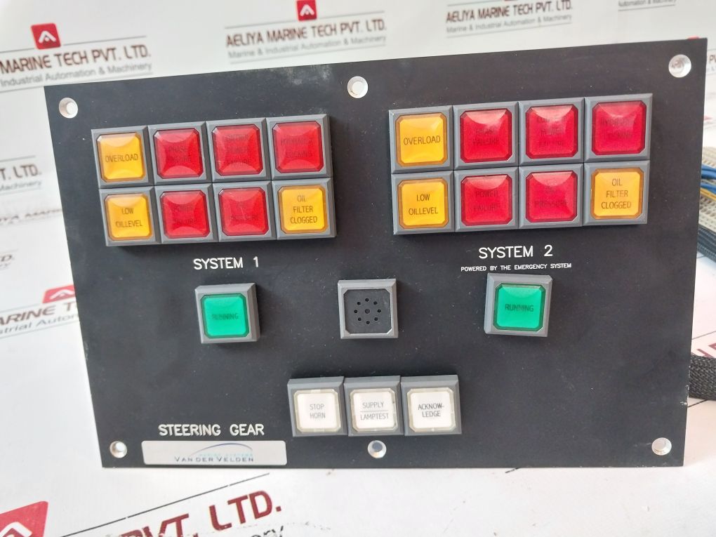 Vander Velden Steering Gear Control Panel System