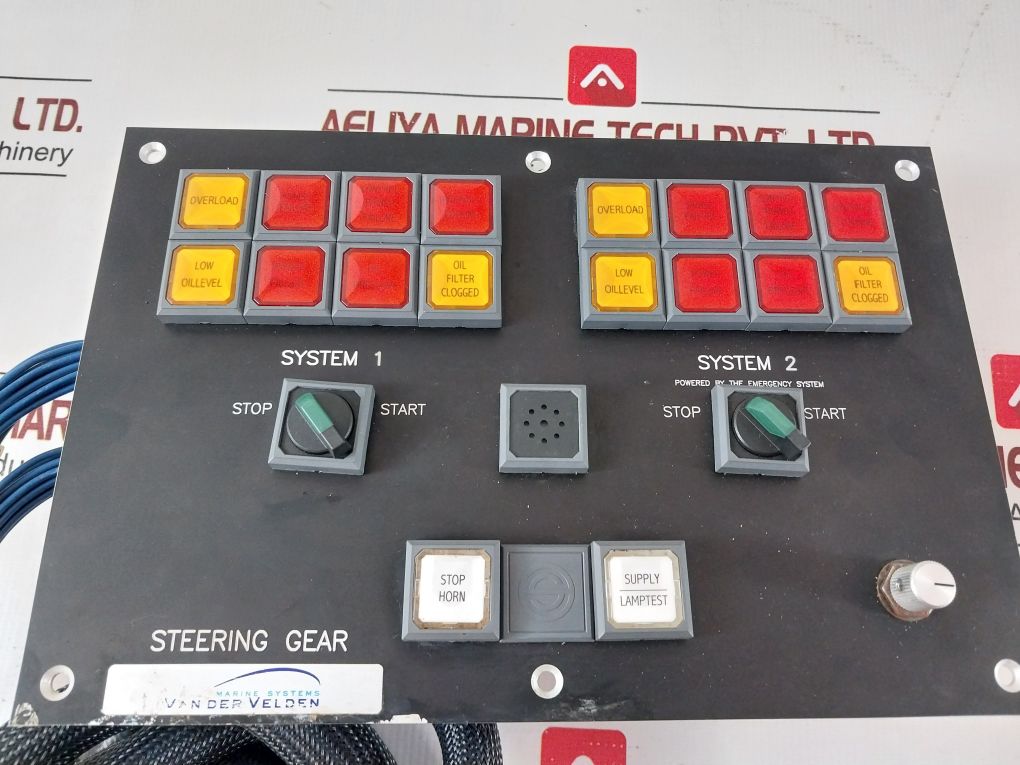 Vander Velden Steering Gear Control Panel System