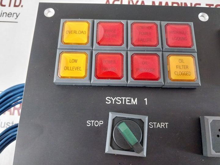 Vander Velden Steering Gear Control Panel System