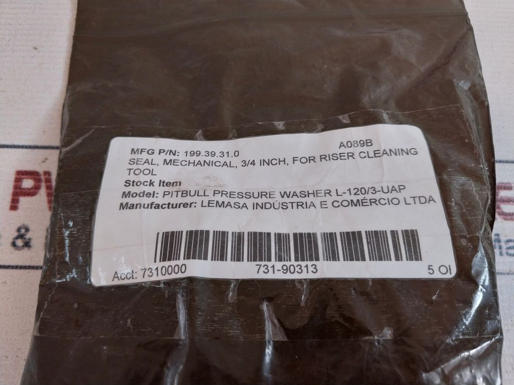 Vantech Le-90-3/4-gc-n Mechanical Seal For Riser Cleaning Tool