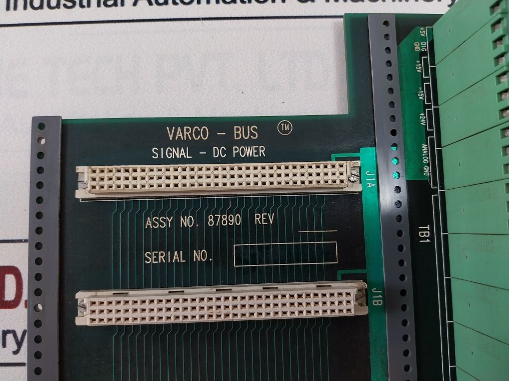 Varco-bus 87890 Signal-dc Power Printed Circuit Board 