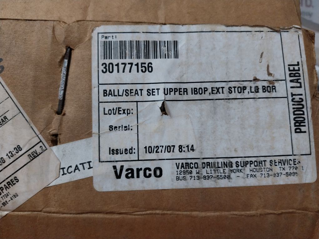 Varco 30177156 Spares Upper Ibop Large Bore Kit