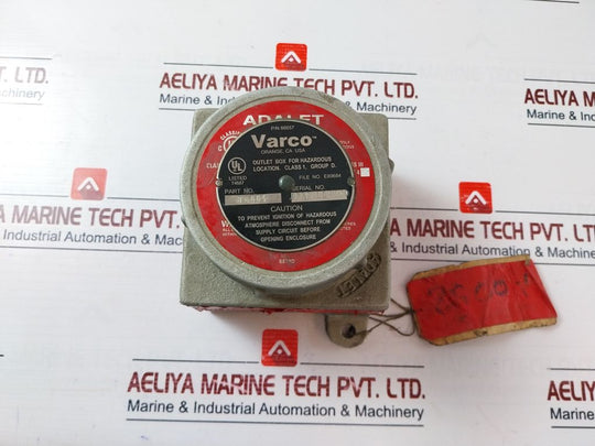 Varco 86004 Explosion Proof Screw Top Junction Box Class
