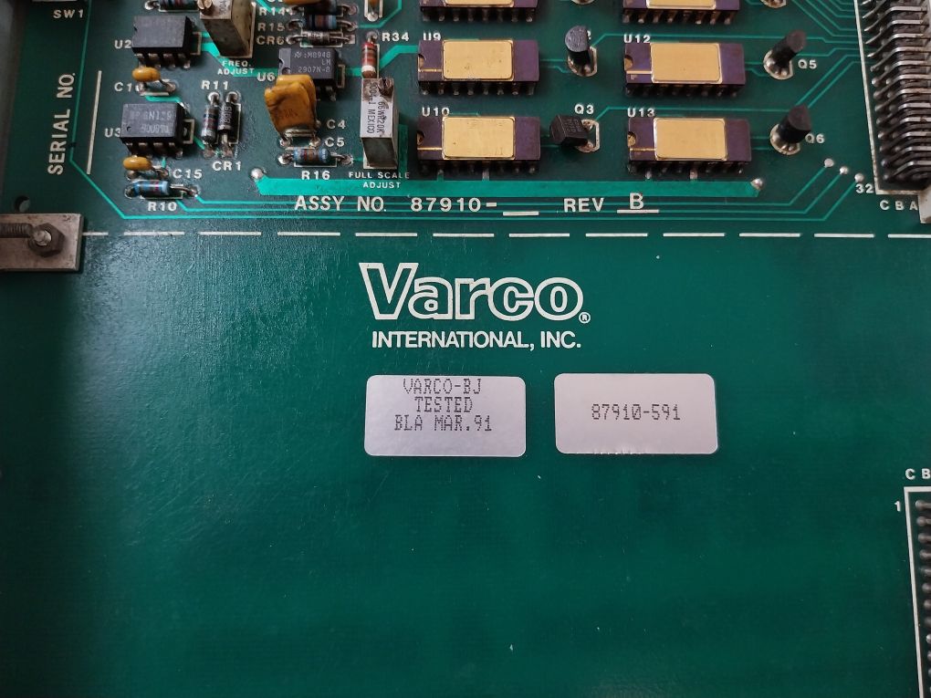 Varco 87910-591 Rev B Speed Torque Interface Pcb