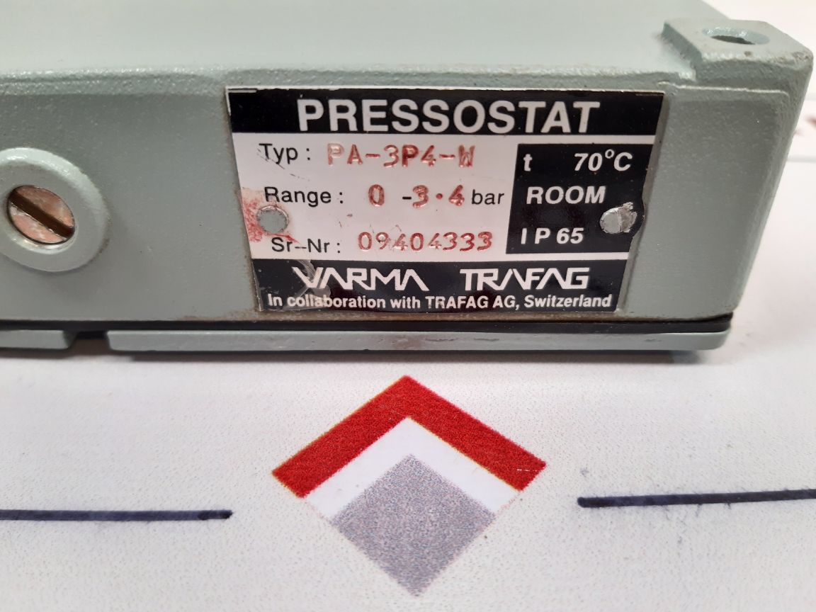Varma Trafag Pa-3P4-w Pressure Switch 0 - 3.4 Bar