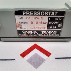 Varma Trafag Pa-3P4-w Pressure Switch 0 - 3.4 Bar