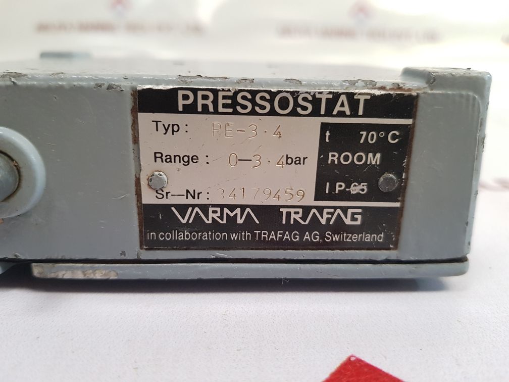 Varma Trafag Pe-3.4 Pressure Switch