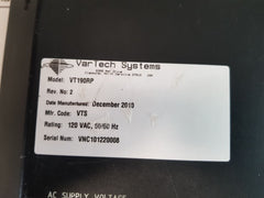 Vartech Systems Ensco Vt190Rp Display