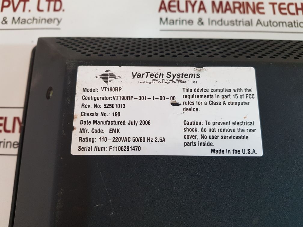 Vartech Vt190Rp Display Panel