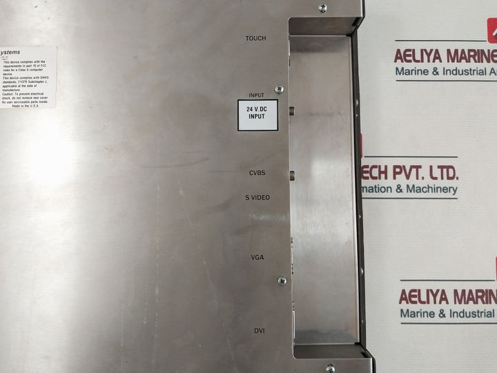 Vartech Systems Vt213P Operator Interface Panel 24 Volt Dc Input