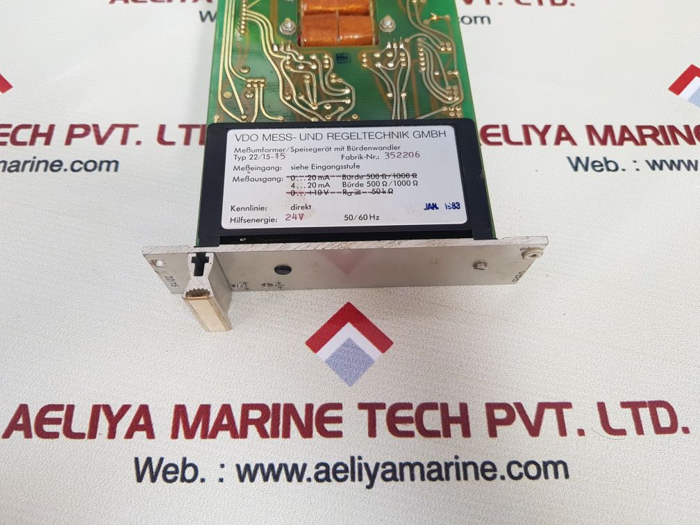 Vdo 22/15-15 feed device with burden converter