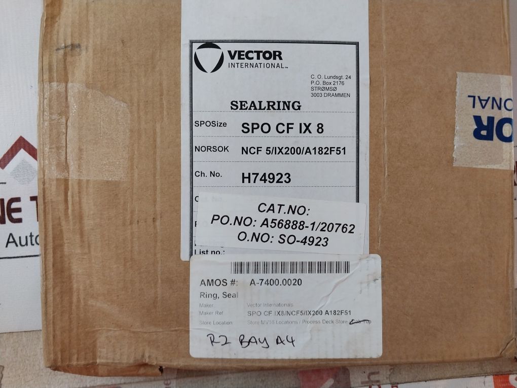 Vector Spo Cf Ix8/Ncf5/Ix200 A182F51 Sealring