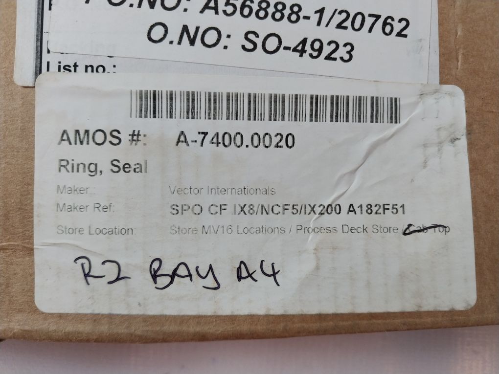 Vector Spo Cf Ix8/Ncf5/Ix200 A182F51 Sealring