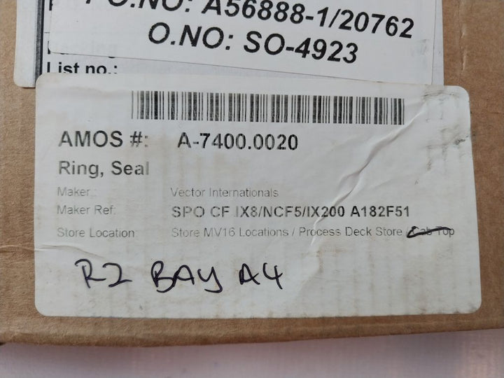 Vector Spo Cf Ix8/Ncf5/Ix200 A182F51 Sealring