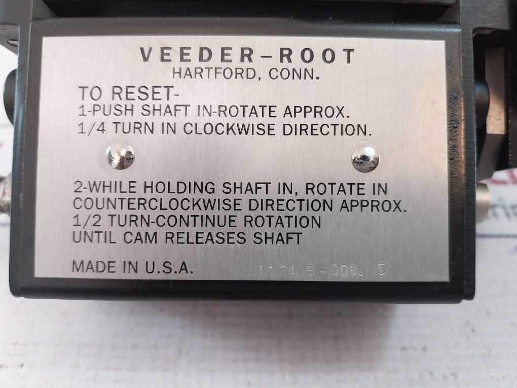 Veeder-root 116425-008. 5 Mechanical Counter