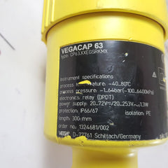 Vega Vegacap 63 Cp63.Xxegsrkmx Transmitter
