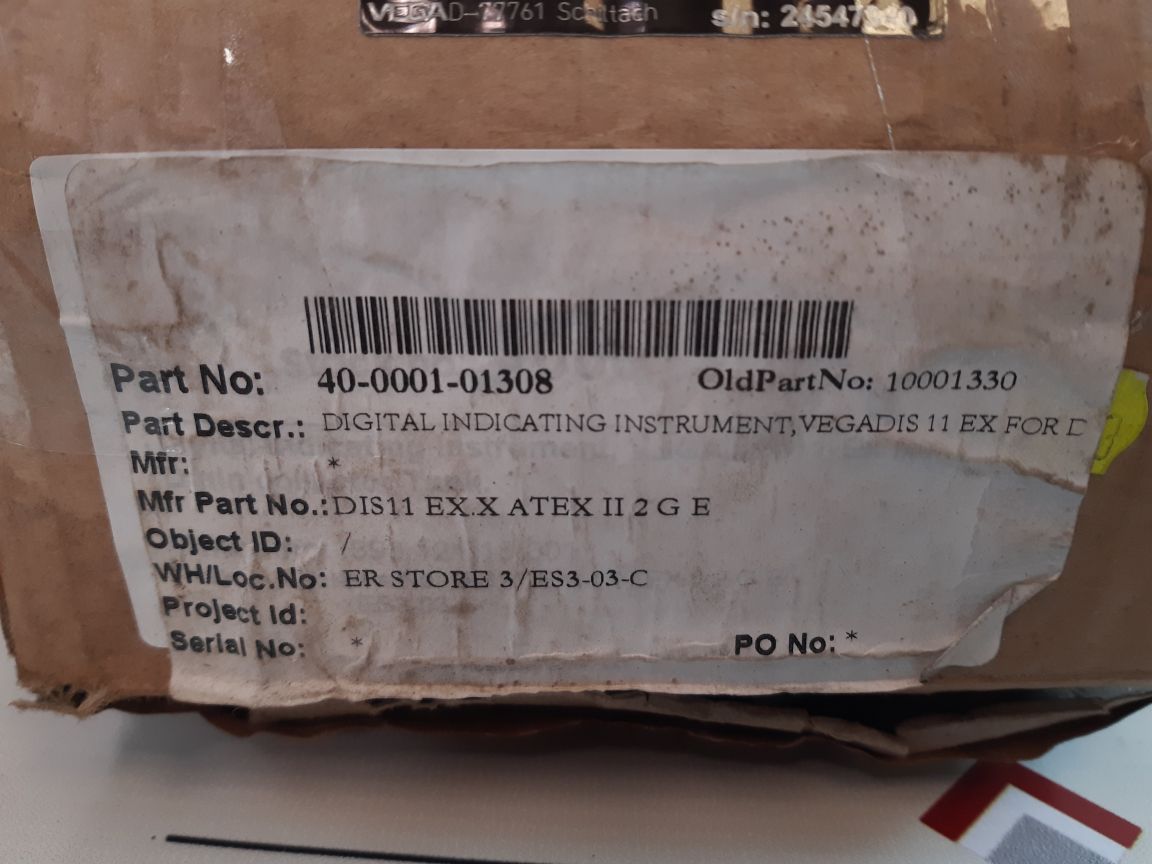 Vega vegadis 11 dis11ex.x digital indicating sensor