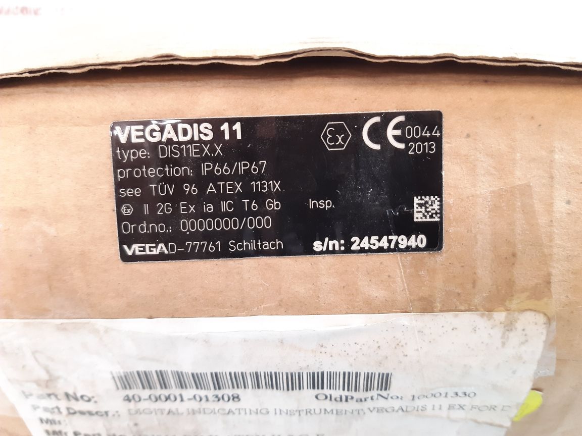 Vega vegadis 11 dis11ex.x digital indicating sensor