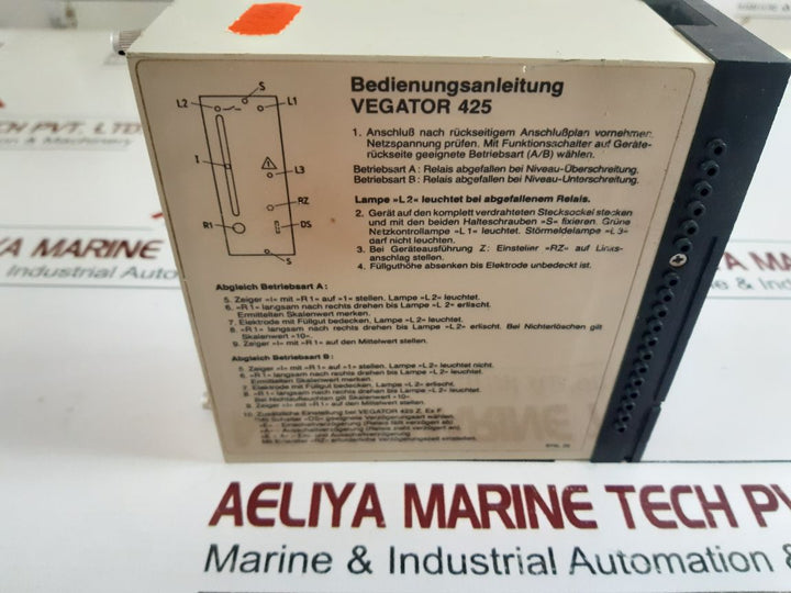 Vegator 425 F Level Limit Switch