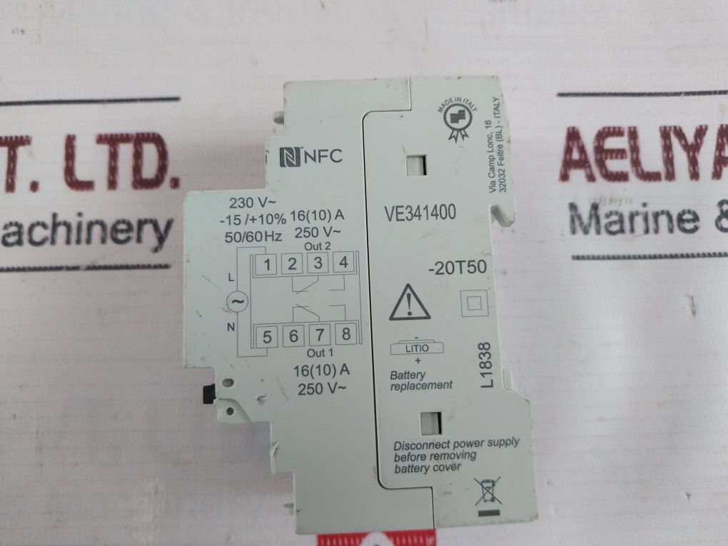 Vemer Ve341400 Time Switch 50/60Hz