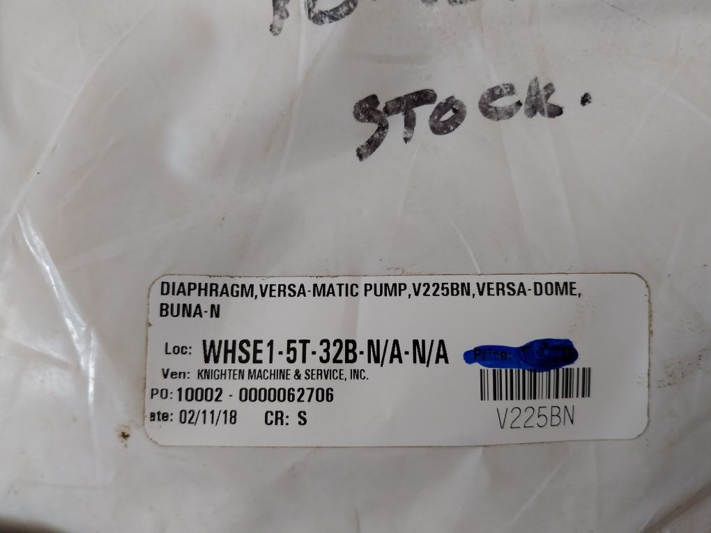 Versa-matic V225Bn Diaphragm
