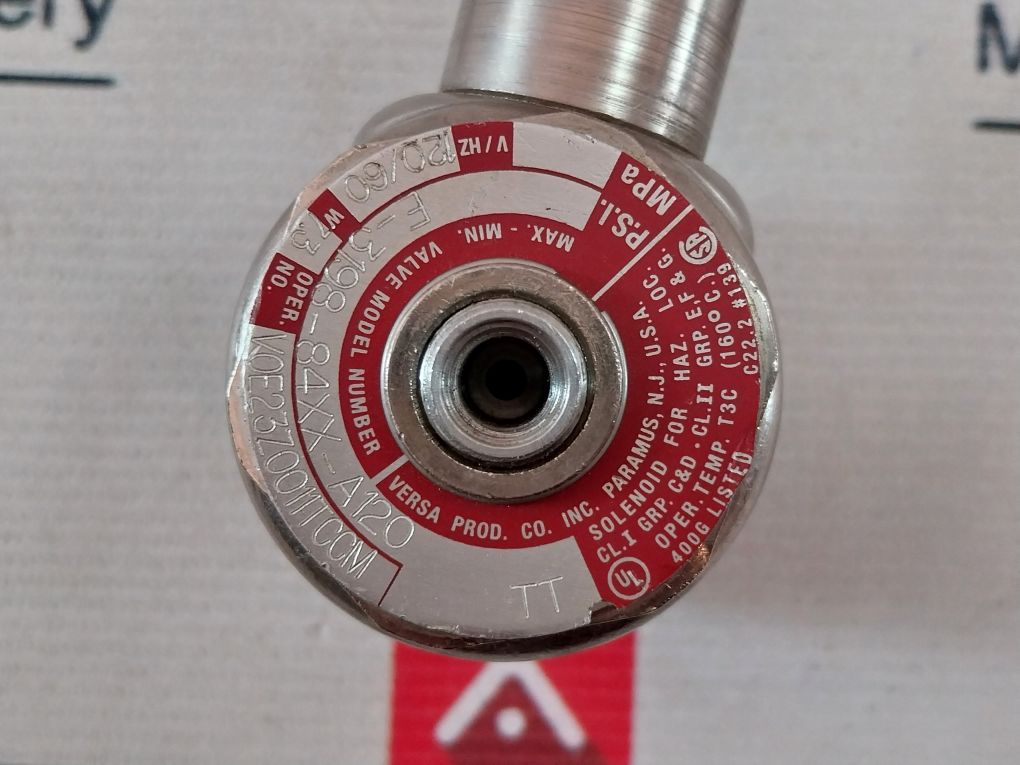 Versa E-3198-84Xx-a120 Solenoid Valve Coil 120V 60Hz