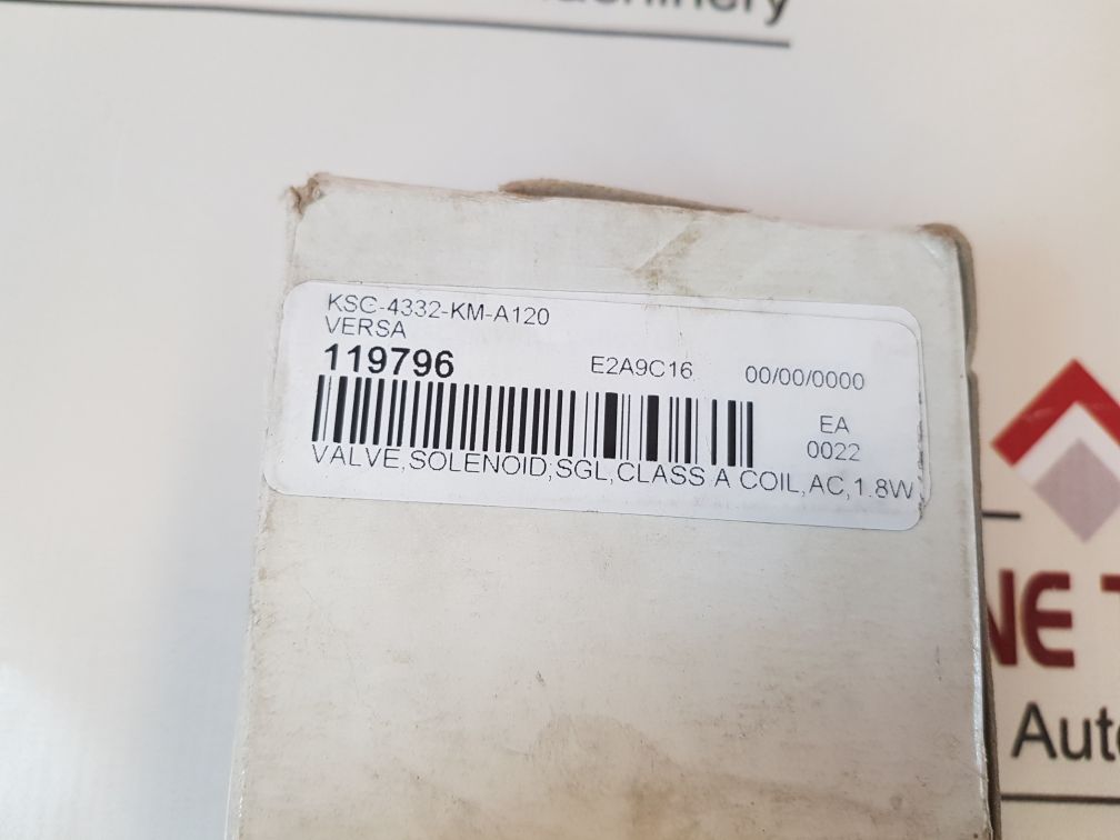 Versa Ksg-4332-kmlb-pc-xx-d024 Solenoid Valve