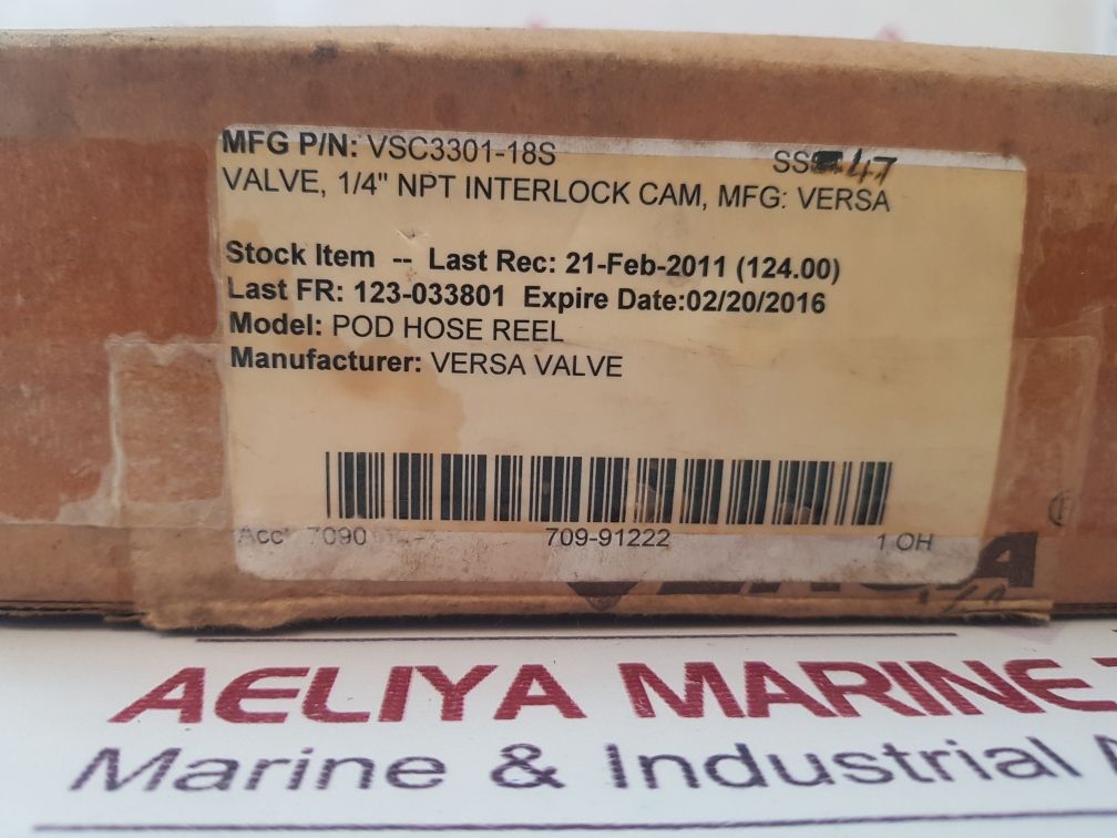 Versa Vsc-3301-18S Three-way Valve
