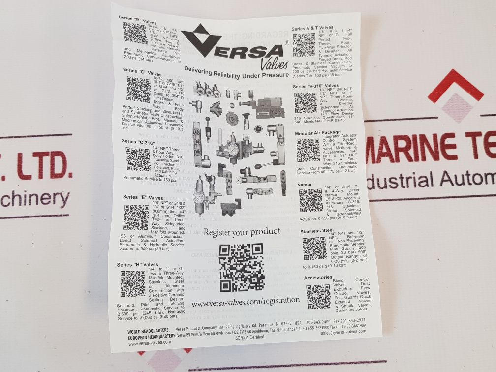Versa Vsg-8322-pc-xx-a120 Solenoid Valve