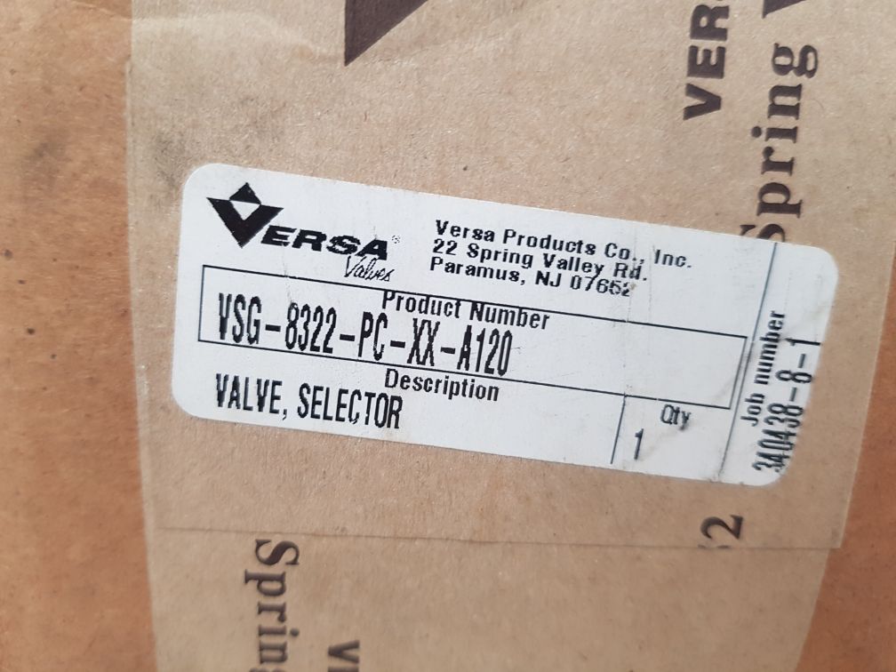 Versa Vsg-8322-pc-xx-a120 Solenoid Valve