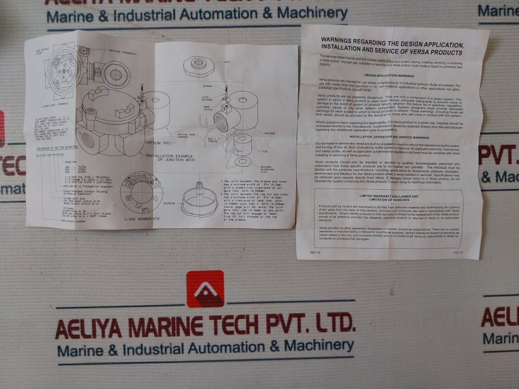 Versa Vsg-8322-xn-a120 Solenoid Valve Selector
