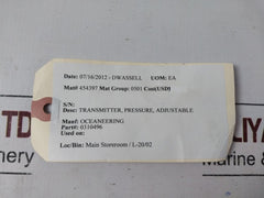 Viatran 5715Bmsny Pressure Transmitter