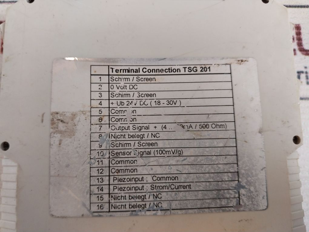 Vibro-meter Tsg 201 Transmitter