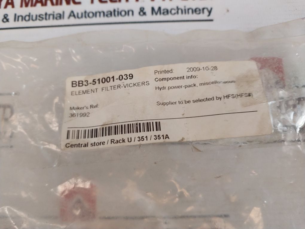 Vickers 361992 Element Filter 01-413A