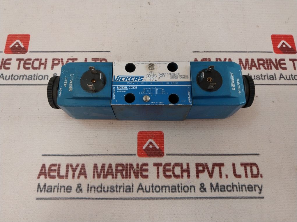 Vickers Dg4V 3 6C H M U1 D6 60 En38 Solenoid Directional Control Valve
