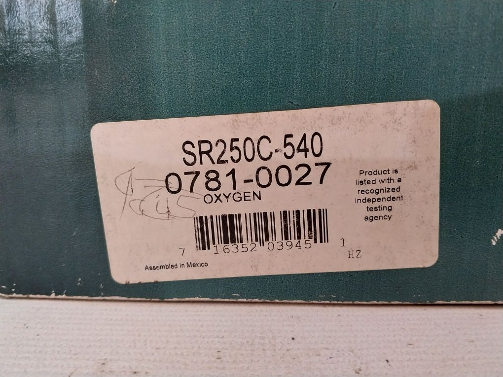Victor Sr250C-540 Oxygen Cylinder Regulator